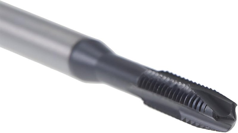 Boxonly صنبور خيوط حلزوني M4 x 0.7 مم، للخيوط المثقوبة، فولاذ عالي السرعة H2، تشطيب مطلي بـ TICN، عمود دائري بنهاية مربعة، صنبور خيوط مترية 1 قطعة - Image 4